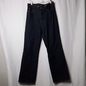 JUDY BLUE FRONT SEAM WIDE LEG DARK WASH JEANS SIZE 15/32